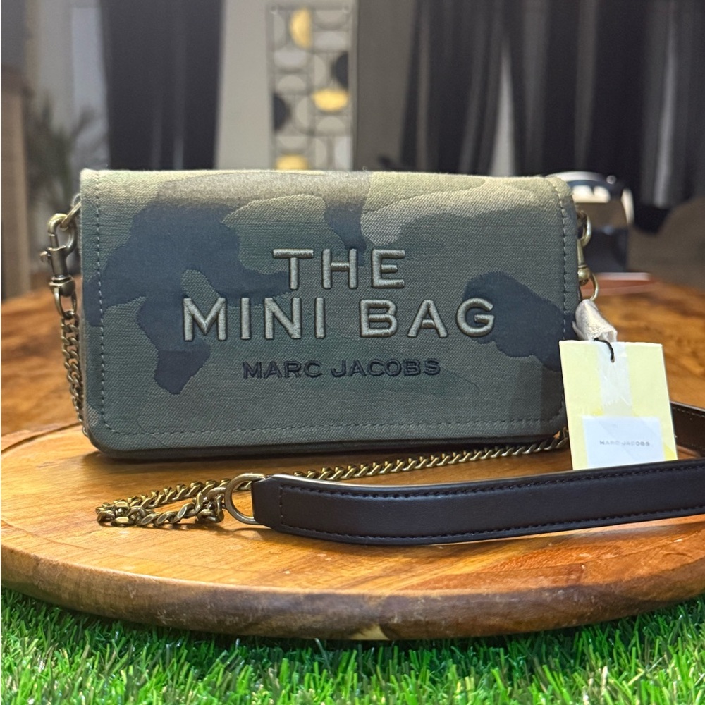 Marc Jacobs Green Camouflage Mini Bag